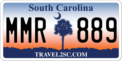 SC license plate MMR889