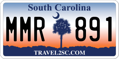 SC license plate MMR891