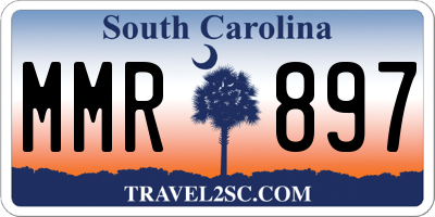 SC license plate MMR897