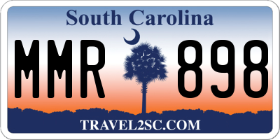 SC license plate MMR898