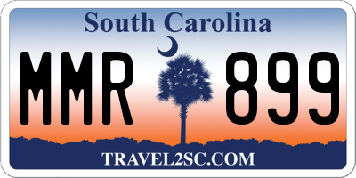 SC license plate MMR899