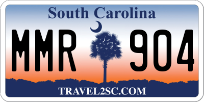 SC license plate MMR904
