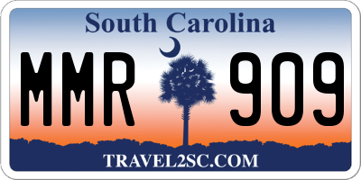 SC license plate MMR909