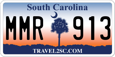 SC license plate MMR913