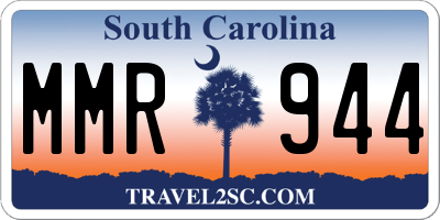 SC license plate MMR944