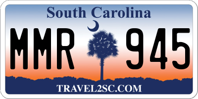 SC license plate MMR945