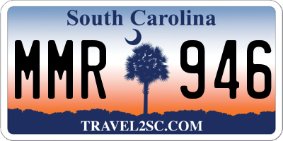 SC license plate MMR946