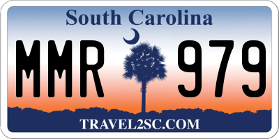 SC license plate MMR979