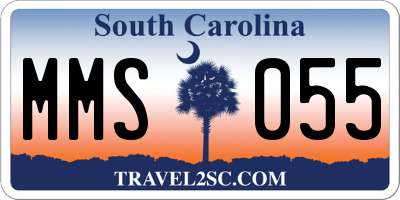 SC license plate MMS055