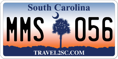 SC license plate MMS056