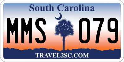 SC license plate MMS079