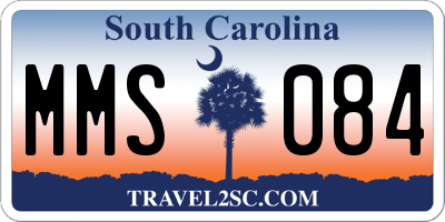 SC license plate MMS084