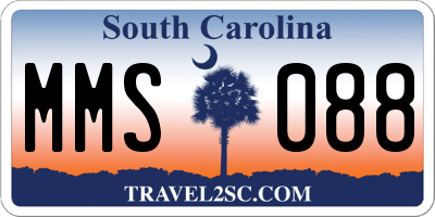 SC license plate MMS088