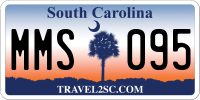 SC license plate MMS095