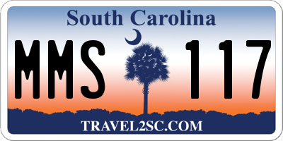 SC license plate MMS117