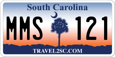 SC license plate MMS121