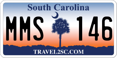 SC license plate MMS146