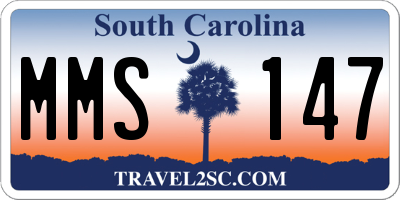 SC license plate MMS147