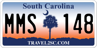 SC license plate MMS148