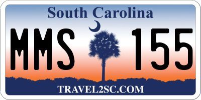 SC license plate MMS155