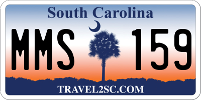 SC license plate MMS159