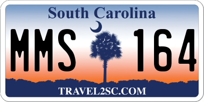 SC license plate MMS164