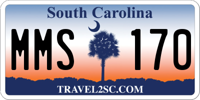 SC license plate MMS170