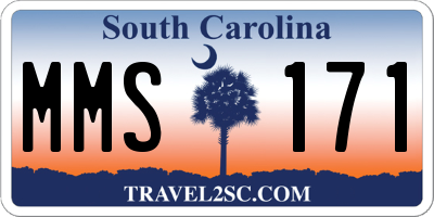 SC license plate MMS171