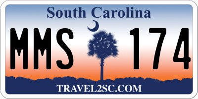 SC license plate MMS174