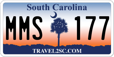 SC license plate MMS177