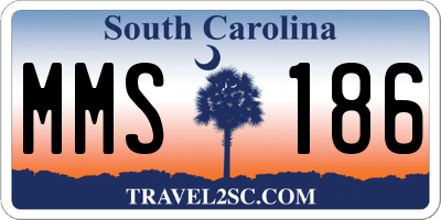 SC license plate MMS186