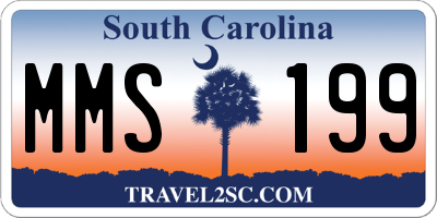 SC license plate MMS199