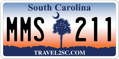 SC license plate MMS211
