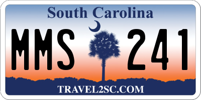 SC license plate MMS241