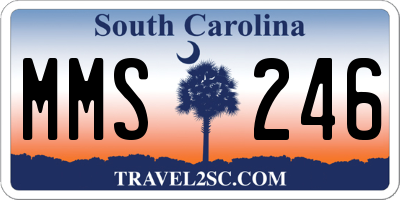 SC license plate MMS246