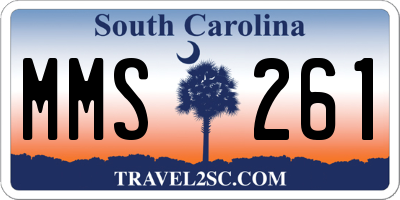 SC license plate MMS261