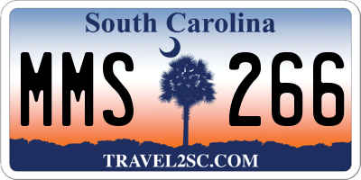 SC license plate MMS266