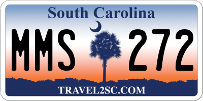 SC license plate MMS272