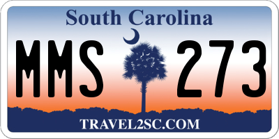 SC license plate MMS273