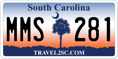 SC license plate MMS281