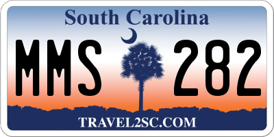 SC license plate MMS282