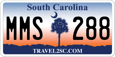 SC license plate MMS288