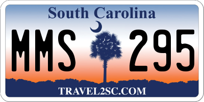 SC license plate MMS295