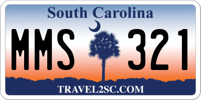 SC license plate MMS321