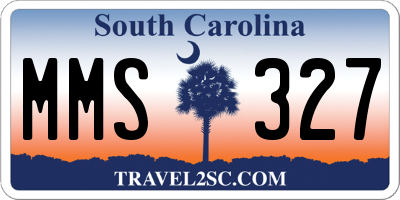 SC license plate MMS327