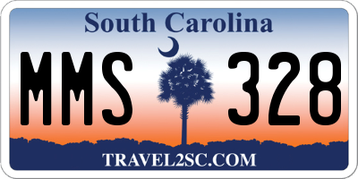 SC license plate MMS328