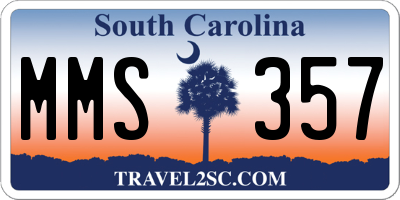 SC license plate MMS357
