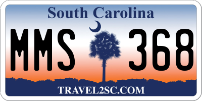 SC license plate MMS368