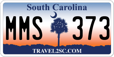 SC license plate MMS373