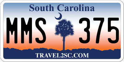 SC license plate MMS375